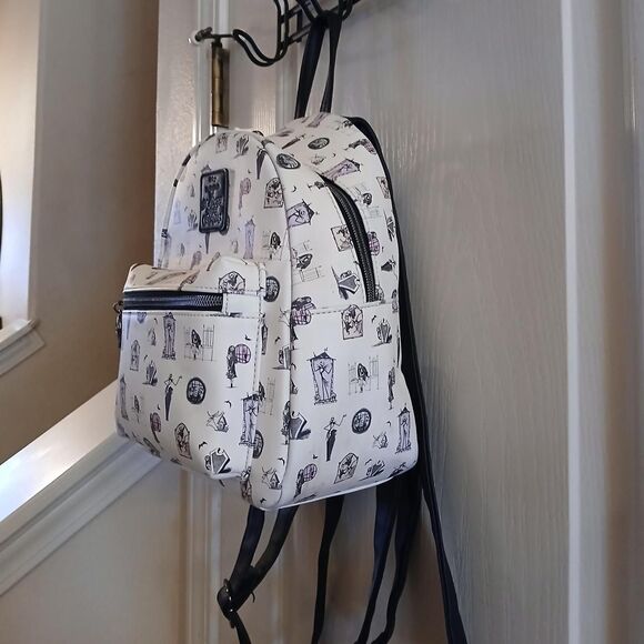 Loungefly Disney Tim Burton\'s The Nightmare Before Christmas Print Mini Backpack main image 8